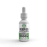 Organic Hemp Oil Extract for Pain & Stress Relief, Helps with Sleep, Skin & Hair, All Natural, Grown & Made in USA - Kosher, 3000MG, 30ml Glass Bottle