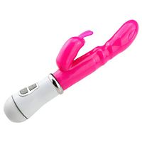 Yhua Double Heads Rabbit V-ibranting Ma'asag-e Stick Battery Bod'y Too'l - Pink