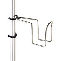 KINHOO Stainless Steel Clip-on Cup Holder, Multifunctional Column Bottle Holder Hiking Hanging Clip Mount Stable Camping Cup Bracket