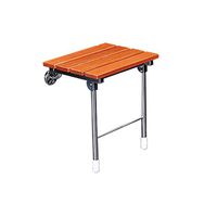 Foldable Wall-Mounted Bath Stool, Can Support 140 Kg Disabled Anti-Slip Stool ，Suitable for Pregnant Women Elderly Children Bath Stools Stainless Steel