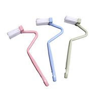 3PCS Multipurpose Cleaning Corner Brush Toilet Brush Scrubber S Shape Curve Bent Handle Cleaning Brush House Sanitary Supplies Washing Cleaner Tools for Home Bathroom and Kitchen Color Random