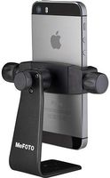MeFOTO SideKick360 Smartphone Tripod Mount-Stand-Holder, Works with iPhone, Google, HTC, Nexus, Lumia, Galaxy, Xperia and all other Smartphones (see details below) - Black (MPH100K)