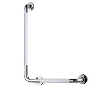 Bathroom safety rails Bathroom Handrail, 90 Degree Non-slip Bathtub Handle Barrier-free Elderly Stainless Steel Safety Toilet Left (Color : White)