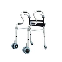 Luckya Elderly Rollator Disabled Walking Frame Aluminum Wheel Walker Non-Slip Walking Stick with Hospital