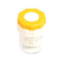Topdo 4 Colors Plastic Manually Contact Lens Cleaner Washer Cleaning Lenses Case for Daily Travel Outdoor-Yellow