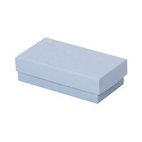 JAM PAPER Two Piece Jewelry Box Gift Set - 2 1/2 x 4 1/2 x 1 1/4 - Baby Blue - Sold Individually