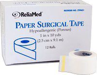 Reliamed 1" X 10 Yd (20) Tape, Paper, Roll