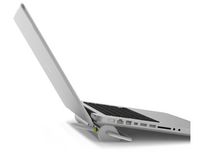 iClooly Aluminum Stand and 4 Port USB 3.0 HUB for MacBook Air, MacBook Pro, New MacBook with Removable USB Type C Adapter