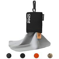 SPUDZ Pro | 10" x 10" Microfiber Cloth Screen & Lens Cleaner w/ 2 oz. Cleaning Spray Bottle | Black | Anti-Fog