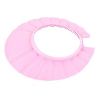 Edtoy Adjustable Shower cap ,protect Shampoo for baby health Bathing waterproof hat ,kid Wash Hair Shield Hat (Pink)