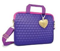 Justin Bieber Fragrance Purple Heart Laptop Bag