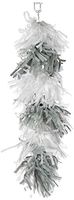 amscan 115566 Balloon Tissue Tassel-Silver/White Party Supplies, Multi