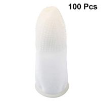 SUPVOX Gel Finger Cots Silicone Finger Protectors Fingertips Sleeves Support Arthritis Basketball Mallet Finger Trigger 100pcs