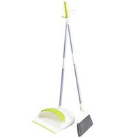 CAI- Broom Sets Indoor Cleaning Rotating Broom Soft Dust-Proof Antistatic (Color :White Green, Size : 90x25cm)
