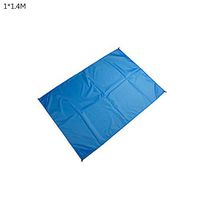 TbpersicwT Home bedroom carpet door mat, Solid Color Portable Outdoor Travel Waterproof Camping Picnic Mat Beach Blanket - Blue 1x1.4M