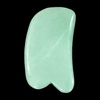 Leosense Jade Gua Sha Scraping Massage Tool, Hand Made Great Guasha Tools for ASTYM, Myofascial Release,Reduce Muscles Soreness,Relax Joints & Trigger Point Treatment (Square)