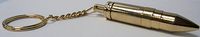 1 Metal Eclipse Gold Bullet Cigar Hole Punch Cutter with Key Chain. Self Cleaning. Self Injecting