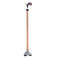 Simlug Anti-Slip Metal Walking Cane for Elder Disability (Copper)