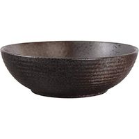 Home big wrist Bowls Dishware 8 Inch Japanese Household Black Ceramic Bowl Salad Bowl Soup Bowl Large Bowl Ramen Bowl Cereal Bowl Mixing Bowl 1 Pack for kitchen restaurant gifts Decorative hotel retro