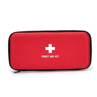 Jipemtra First Aid Hard Case Empty, First Aid Hard Shell Case First Aid EVA Hard Red Medical Case for Home Health First Emergency Responder Empty Camping Outdoor (Red B6)