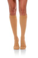Jomi Compression, Unisex, Knee High Stockings Collection, 15-20mmHg Opaque Closed Toe 130 (X-Large, Beige)