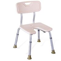 ZHAOYONGLI Bathing Aid for Bathroom Stool Toilet Chair Aluminum Alloy Bath Chair Old Man Toilet Chair Pregnant Woman Toilet Elderly Commode Chair Shower Chair (Color : with backrest)
