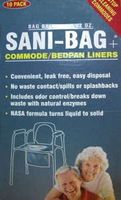 SANI-BAG Commode/Bedpan Liners