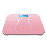 NILINLEI High Precision Square Digital Body Weight Scales Bathroom Scales with LED Backlit Display， Slim Design，Easy to Read Digital Display - Tempered Glass