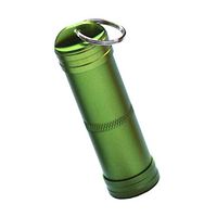 NATFUR Waterproof Pill Box Case Holder Container Capsule Key Fob w/Keychain Ring Pretty for Women Cute for Men Perfect for Girls for Gift Elegant | Color - Green