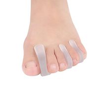 Belloc 2 Pairs Toe Separators - Toe Aligner Orthosis Seperator Separation Toe Design Comb Toe - Hammer Toes Straightener and Bunion Relief Toe Stretchers for Yoga Women Men (S, 0.92)