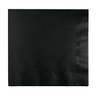 Creative Converting Creative Expressions Cocktail/Beverage Napkins, Black Velvet (57134B)