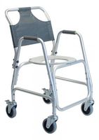 Lumex 7910A-1 Shower Transport Chair, Color Aluminum