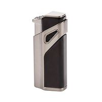 Triple Torch Cigar Lighter - Jet Flame Refillable Gas Butane Torch Lighter with Built in Cigar Punch