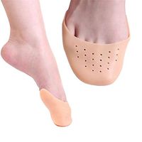 MYDETOE 5 Pairs Silicone Gel Toe Caps Soft Ballet Pointe Dance Athlete Shoe Pads Breathable Universal Pads,B