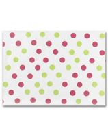 Tissue Paper, Pk & Grn Dots