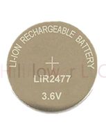 Hillflower 2 Piece LIR2477 2477 CR2477 LM2477 BR2477 Rechargeable Bulk 3.6V Long Duration Lithium Battery