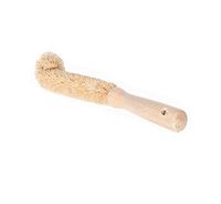 1PCS 24.5cm/9.6'' Hangable Coconut Fibre Bottle Cleaning Brush with Wooden Handle Cup Pot Brush Scrubber Washing Brush for Glass Decanter Feeding-Bottle Winebottle