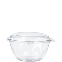 Dart CTR32BD 32 oz. Pet Hinged Bowl, Dome Lid, PET, Clear (Pack of 150)