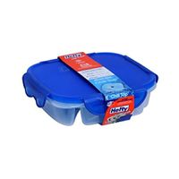 Hefty Clip Fresh Divided Serving Container 5.5 Cups with Chill Top