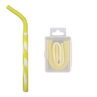 Collapsible Silicone Drinking Straws with Case Holder - Iuhan Clearance Portable Reusable Washable Straws Food Grade Silicone Drinking Bent Foldable Straws (H)