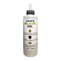 Premium Knife Blade Oil & Honing Oil - 8 Oz - Custom Formulated Food Safe Oil Protects Carbon Steel Knives & Sharpening Stone Ready