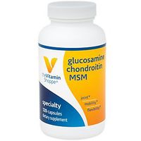The Vitamin Shoppe Glucosamine Chondroitin MSM, High Potency Joint Structure and Mobility Supplement with MSM to Support Healthy Collagen for Joint Support (120 Capsules)