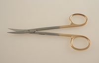 TC Iris Scissors 4.5" Curved Sharp Sharp Points SurgicalExcel