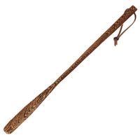 Linshing Extra Long Handle Whole Style Wenge Shoe Horn Kalzer Sturdy Convenient Roping for Hanging Shaped to Fit Your Heel 70cm/27.55’’ Long (E)