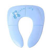 Healifty Toilet pad Portable Folding Baby Children No Slip Kids Training Toilet Pads Seat for Home Travel Trip (Blue)