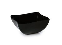 Fineline Settings Wavetrends Black China-Like Square 16 oz. Serving Bowl 80 Pieces