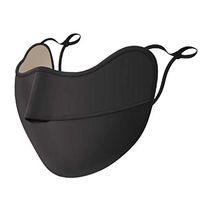 Emptystar 2PCS Washable Recyclable 𝐌𝐀𝐒𝐊𝐒 2-ply Washable Dustproof Anti-Fog 𝐌𝐀𝐒𝐊 Anti Pollution Breathable Filter Protective 𝐌𝐀𝐒𝐊 (Black)