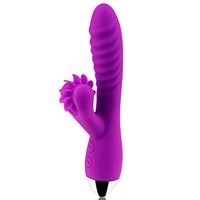 10 Frequency 100% Safe Silicone G Spotter with Heating Licking Rechargeable Pleasure Toys for Women Pleasure