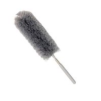 Uplord Microfiber Feather Duster,Retractable Clean Brush Soft Duster Brush Anti Dusting Brush Home Cleaning,Electrostatic Adsorption Completely Remove Dust,with Strong Adsorption Capacity (Gray)