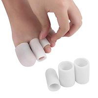 benefit-X 5 Pairs Gel Toe Cap Prevent Painful Rubbing Toe Caps Easy to Adjust Silicone Toe Protector Care Sleeve for Women Men Effectively Reduce and Eliminate The Pain Caused by Cocoon Skin